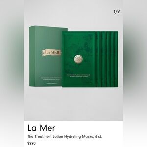 La Mer Treatment Lotion Hydrating Mask Set of 4